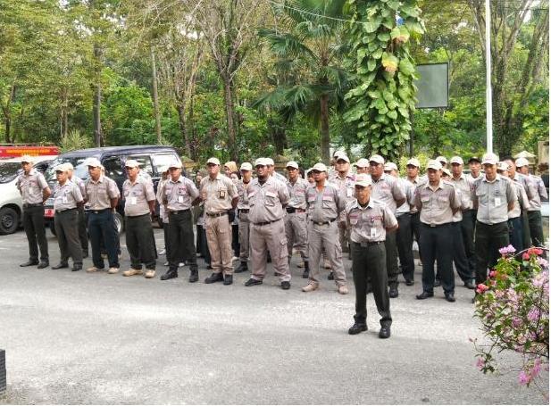 BNNK Balikpapan - Menindaklanjuti Instruksi Presiden Nomor 6 Tahun 2018, Kantor Dinas Sosial Kota Balikpapan  menggelar apel rencana aksi nasional pencegahan dan pemberantasan penyalahgunaan dan peredaran gelap narkotika dan prekursor narkotika.
