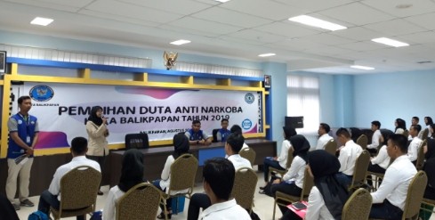 BNNK Balikpapan  - adan Narkotika Nasional Kota Balikpapan bersama Forum Duta Anti Narkoba melaksanakan kegiatan seleksi awal pemilihan duta anti narkoba Tahun 2019