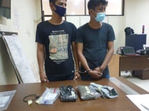 BNNP Kaltim - Ganja Tak Mengenal Corona Buktinya Dua Orang Ini MFM dan AEJ, Nekad Beli Ganja Dari Sumatra