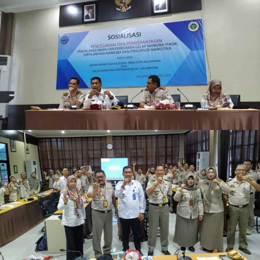 BNNK - Implementasi INPRES No. 06 Tahun 2018 tentang Rencana Aksi Nasional P4GN, Sebanyak 57 pegawai di lingkungan Stasiun Karantina Pertanian Kelas I Balikpapan dites urine. BNNK - Implementasi INPRES No. 06 Tahun 2018 tentang Rencana Aksi Nasional P4GN, Sebanyak 57 pegawai di lingkungan Stasiun Karantina Pertanian Kelas I Balikpapan dites urine.