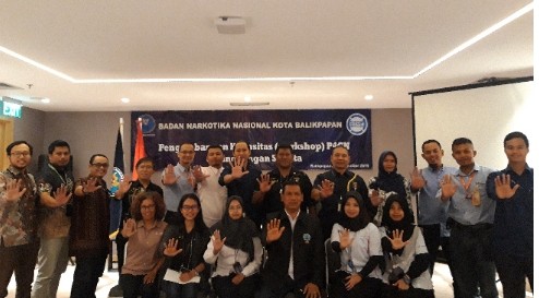 BNNM Balikpapan - sosialisasi untuk pengembangan kapasitas Pencegahan Pemberantasan Penyalahgunaan dan Peredaran Gelap Narkoba (P4GN) di lingkungan swasta di wilayah Kota Balikpapan, Kamis 26 september 2019.