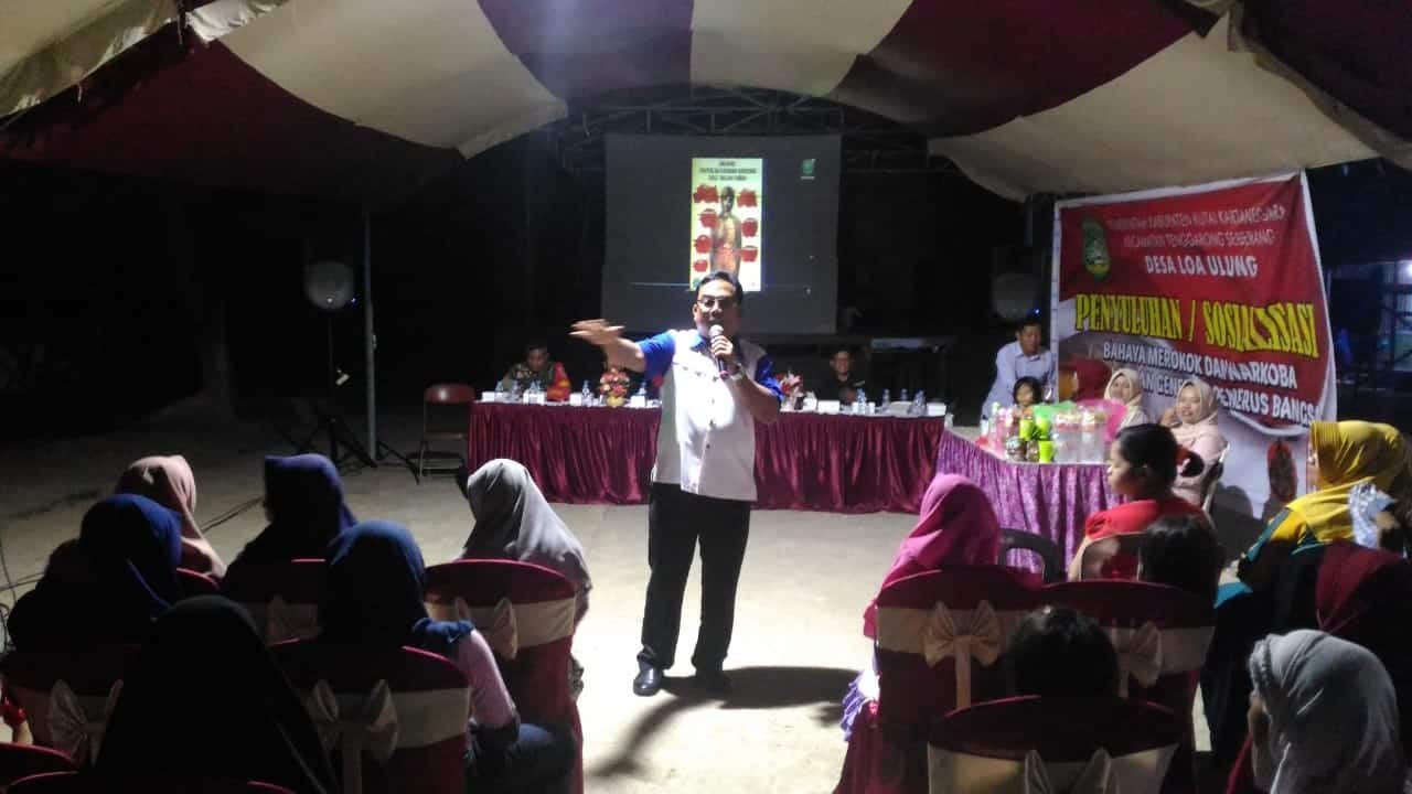 BNK Kutai Kartanegara - Awasi dan jaga keluarga kita, terutama anak-anak dari bahaya narkoba, karena peredaran narkoba menyasar ke semua lapisan masyarakat dan tingkatan usia.