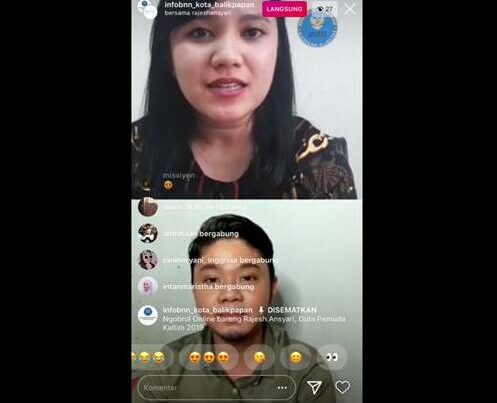 BNNP Kaltim - "Milenial Kreatif Tanpa Adiktif". Kegiatan ini sebagai upaya tetap memaksimalkan giat P4GN ditengah2 Pandemi COVID-19 dengan memanfaatkan sosial media.