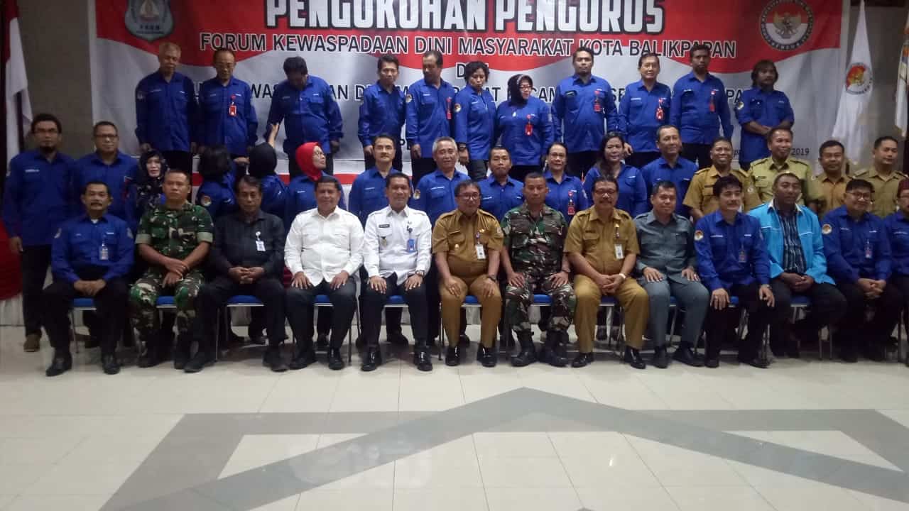 BNNK Balikpapan - Ka BNNK Hadiri Pelantikan pengurus Forum kewaspadaan dini Masyarakat Kota Balikpapan dan Forum Kewaspadaan dini masyarakat kecamatan se-Kota Balikpapan (FKDM) Periode 2019-2022