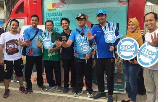 BNNP Kaltim - “ Sosialisasi kepada masyarakat seputar pencegahan, pemberantasan, penyalahgunaan dan peredaran gelap narkotika (P4GN) di Acara Car Free Day Di Gor Sempaja Samarinda