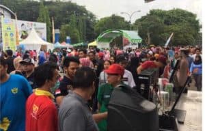 BNNP Kaltim - “ Sosialisasi kepada masyarakat seputar pencegahan, pemberantasan, penyalahgunaan dan peredaran gelap narkotika (P4GN) di Acara Car Free Day Di Gor Sempaja Samarinda