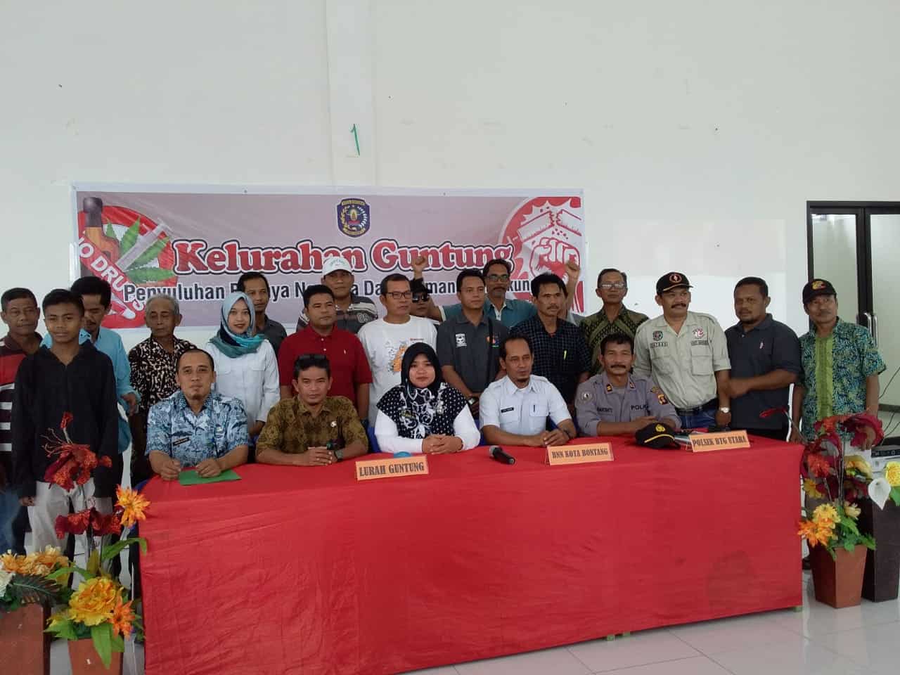 BNNK  – Meningkatkan Kesadaran Warga Kelurahan Guntung Kecamatan Bontang Utara  Akan Bahaya Narkoba .