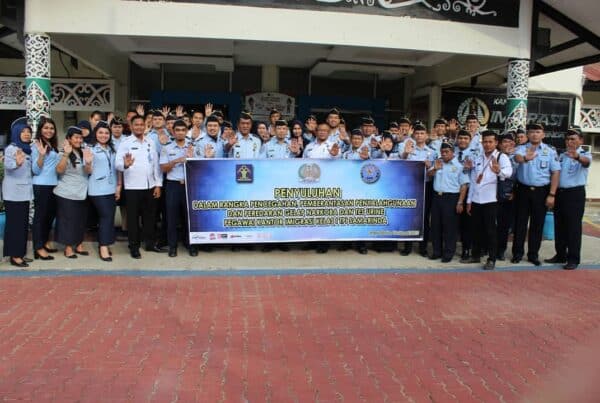 BNNP -  Sosialisasikan Inpres No.6 Tahun 2018 Tentang Rencana Aksi Nasional P4GN dilingkungan Kantor Imigrasi Kelas I Samarinda .