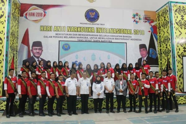 BNNK Samarinda – Melaksanakan Diseminasi Informasi P4GN Melalui Insert Konten Dalam Acara Pembekalan Finalis Duta Anti Narkoba  Samarinda Tahun 2019.