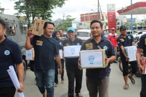 BNNK  -  Dalam Rangka Pra-HANI 2019 BNN Kota Samarinda Peduli Korban Banjir di Samarinda