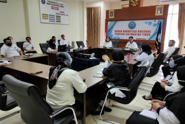 BNNP Kaltim - Jelang peringatan HANI 2020 lakukan evaluasi kegiatan secara virtual