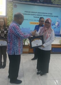 BNNP Kaltim -Terima piagam penghargaan Masuk dalam urutan ketiga satker dengan transaksi terbesar dalam penggunaan kartu kredit pemerintah.