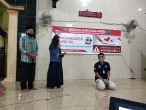 BNNP Kaltim - Menggandeng Masjid Baitul Maghfirah, Kelurahan Lempake, Kecamatan Samarinda Utara, Menggelar Sosialisasi Bahaya Penyalahgunaan Narkoba