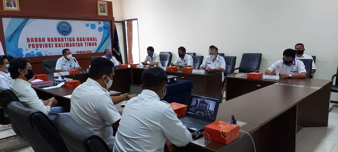 BNNP Kaltim - Dit. Narkotika BNN RI, Melakukan Monitoring Dan Evaluasi Pelaksanaan Kegiatan Di Bidang Pemberantasan Dilingkungan BNNP Kaltim Maupun BNNK .