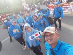 BNNK Samarinda - Pawai pembangunan yang  digelar oleh Pemerintah Provinsi  Kaltim dengan panitia (Pemkot) Samarinda dalam rangka   merayakan Hari Ulang Tahun ( HUT) ke-74 Kemerdekaan RI, Minggu (18/8/2019, disisipi dengan gerakan perlawanan terhadap narkoba.