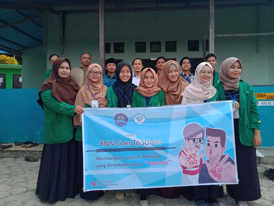 BNNP Kaltim _ Kuliah Kerja Mahasiswa  ( KKM ) Intitute Agama islam Samarinda  Menggelar kegiatan Sosialisasi Bahaya Narkoba.