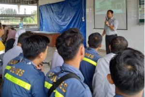 BNNP Kaltim - Bulan K3 ( Kesehatan dan Keselamatan Kerja ), guna meningkatkan keselamatan dan kesehatan kerja PT. Trakindo Utama, Tbk Samarinda Bersama BNNP kaltim melaksanakan Sosialisasi P4GN.