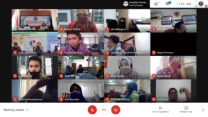 BNNP Kaltim - BNNP kalimantan Timur melalui Bidang Pencegahan dan Pemberdayaan Masyaraat (P2M) melaksanakan rapat kerja pemberdayaan masyarakat anti narkoba bersama instansi pemerintah, Di Ruang rapat BNNP Kaltim melalui Virtual Google Meet, ditengah pandemi Covid 19.