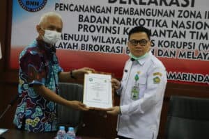 Perang Terhadap Narkoba BNNP Kalimantan Timur Melaksanaan Nota Kesepahaman MOU (Memorandum Of Understanding) Dengan Kementerian Agama Kota Samarinda .