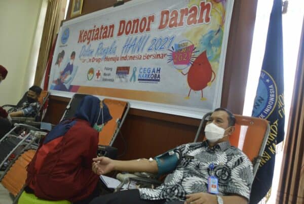 PRA Hani BNNP Kaltim Gelar Donor Darah Dalam Rangka Memperingati Hani Tahun 2021 ”