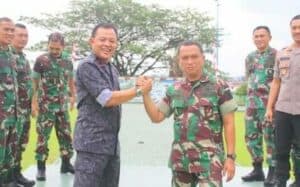 Komandan Korem 091 ASN, Brigjen TNI Dendi Suryadi, Menerima Kunjungan Kerja Kepala BNN Provinsi Kalimantan Timur Brigjen Pol Drs. Edhy Moestofa, MH., Cfra