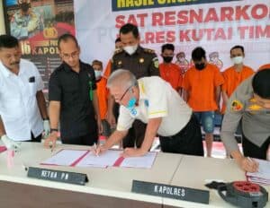 BNK Kutai Timur Hadiri Pemusnahan Barang Bukti ………….. Kejahatan Narkotika