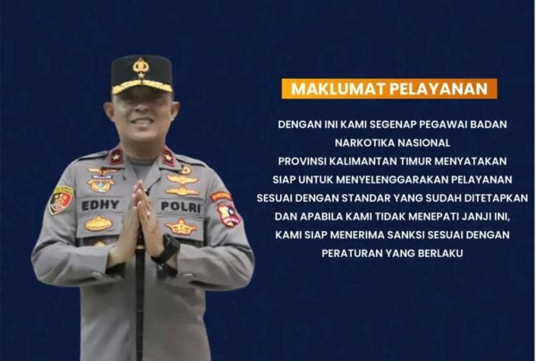 SK Maklumat Pelayanan BNNP Kalimantan Timur